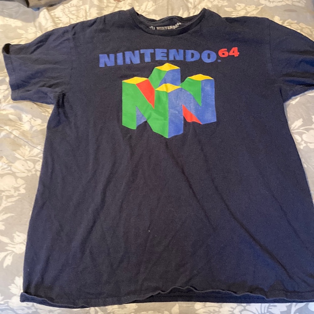 Nintendo 64 Navy Blue Mens T-Shirt size medium